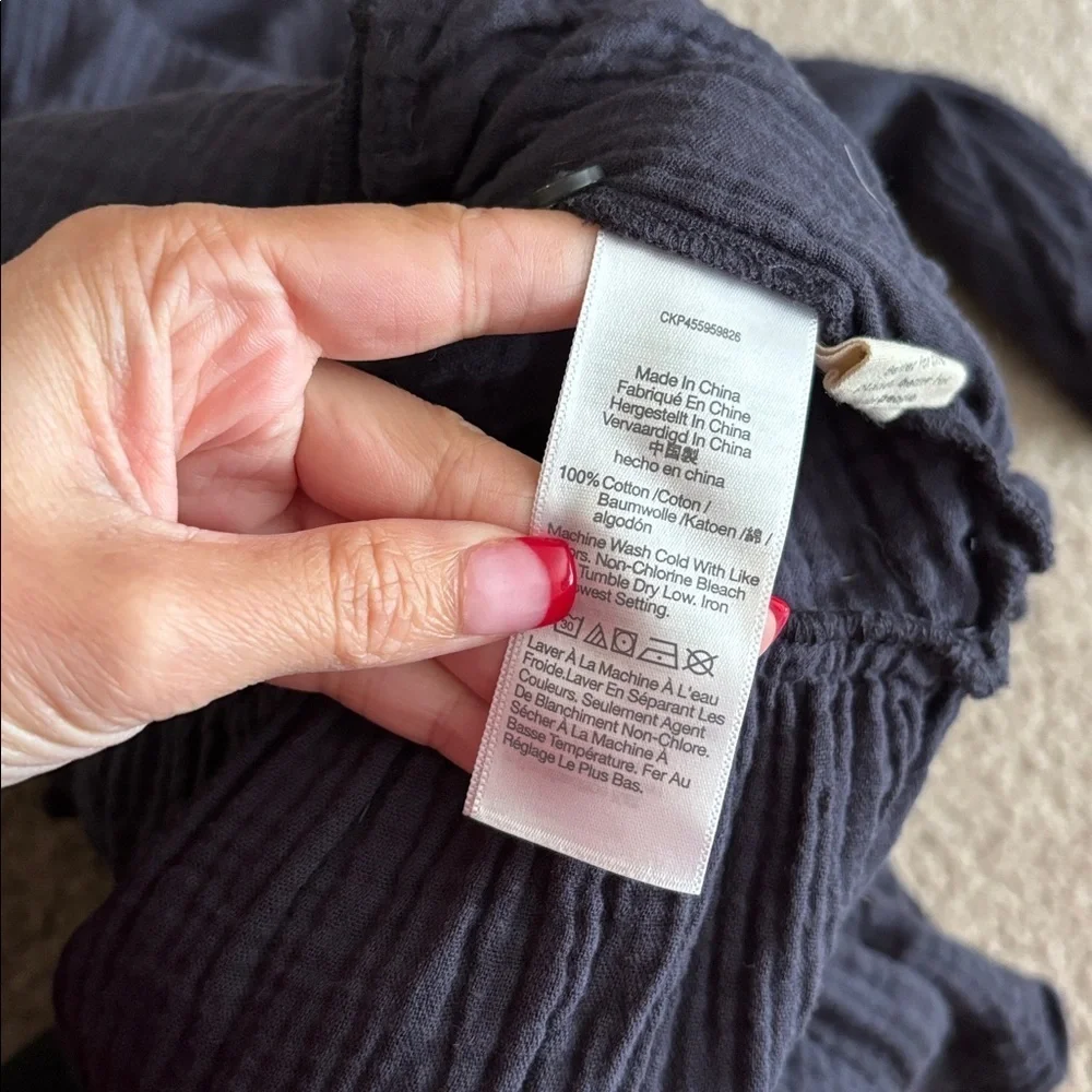 Madewell Baby Doll V-Neck Tunic 100% cotton size 4 - Picture 6 of 6